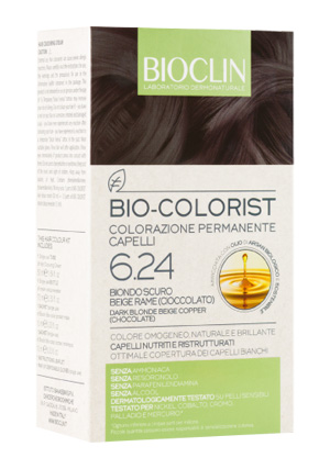 BIOCLIN BIO COLORIST 6,24 BIONDO SCURO BEIGE RAME - maxifarmacia.it