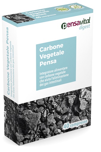 CARBONE VEGETALE PENSA 40 COMPRESSE - maxifarmacia.it