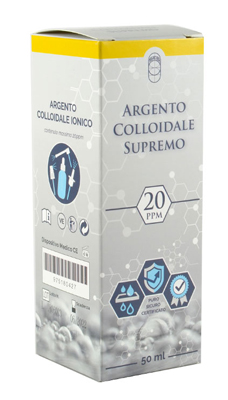 ARGENTO COLLOIDALE SUPREMO 20PPM CERTIFICATO SPRAY CON CONTAGOCCE + EROGATORE NASO + EROGATORE GOLA + EROGATORE PELLE - maxifarmacia.it