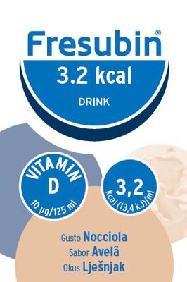 FRESUBIN 3,2 KCAL DRINK NOCCIOLA 4 X 125 ML - maxifarmacia.it
