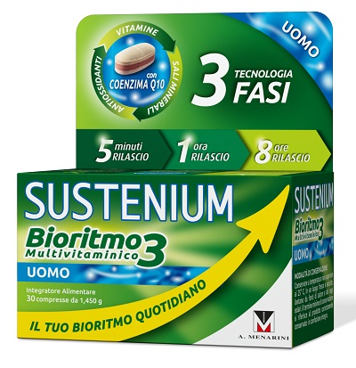 SUSTENIUM BIORITMO3 UOMO ADULTO 30 COMPRESSE - maxifarmacia.it