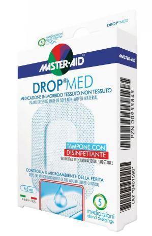 MEDICAZIONE MASTER-AID DROP MED 10 X 10 CM 5 PEZZI - maxifarmacia.it