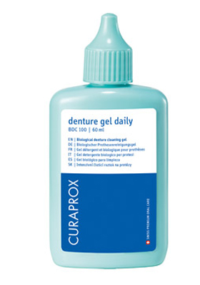 CURAPROX BDC 100 DAILY GEL PER LA PULIZIA QUOTIDIANA DELLA DENTIERA E DEGLI APPARECCHI MOBILI 60 ML 1 PEZZO - maxifarmacia.it