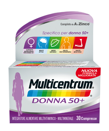 MULTICENTRUM DONNA 50+ 60 COMPRESSE - maxifarmacia.it