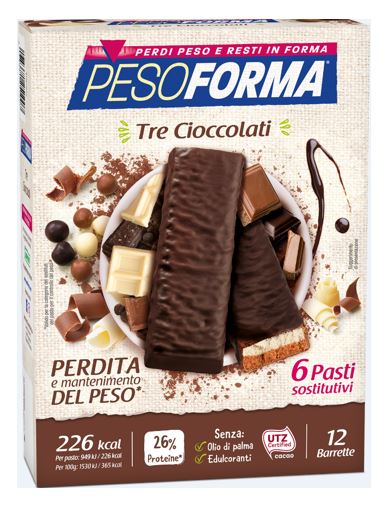 PESOFORMA BARR 3 CIOCCOLATI 372 G - maxifarmacia.it