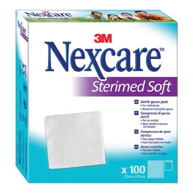 GARZA COMPRESSA STERIMED SOFT IN TESSUTO NON TESSUTO STERILE 10X10CM 100 PEZZI MULTILINGUAL - maxifarmacia.it