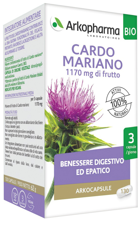 ARKO CAPSULE CARDO MARIANO BIO 130 CAPSULE - maxifarmacia.it