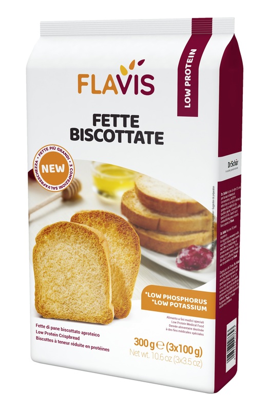 FLAVIS FETTE BISCOTTATE APROTEICHE 300 G - maxifarmacia.it
