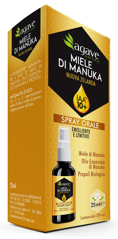 AGAVE NATURA SPRAY ORALE IAA 10+ 25 ML - maxifarmacia.it