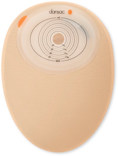 DANSAC NOVALIFE TRE 1 SACCA CHIUSA OPACA PIANA MAXI PER COLOSTOMIA CON FINESTRA RITAGLIABILE 15-55X70 MM 620 ML 30 PEZZI - maxifarmacia.it