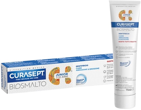 CURASEPT BIOSMALTO DENTIFRICIO JUNIOR 75 ML - maxifarmacia.it