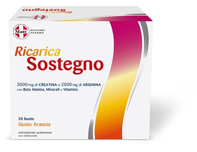 MATT DIVISIONE PHARMA RICARICA SOSTEGNO 20 BUSTE GUSTO ARANCIA - maxifarmacia.it