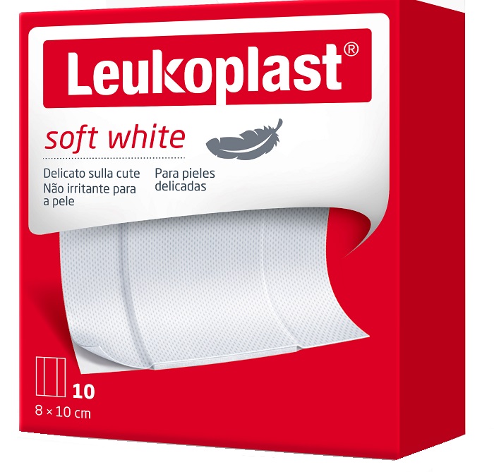 LEUKOPLAST SOFT WHITE 10 CEROTTI 100 X 8 CM - maxifarmacia.it