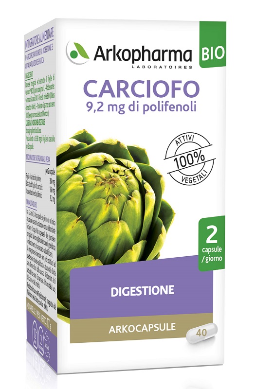 ARKO CAPSULE CARCIOFO BIO 40 CAPSULE - maxifarmacia.it