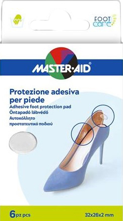 PROTEZIONE ADESIVA MASTER-AID FOOTCARE TRASPARENTE MIX 6 PEZZI A5 - maxifarmacia.it