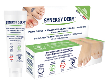 SYNERGY DERM CREMA PIEDE ATLETA MACERAZIONE SUDORE - maxifarmacia.it