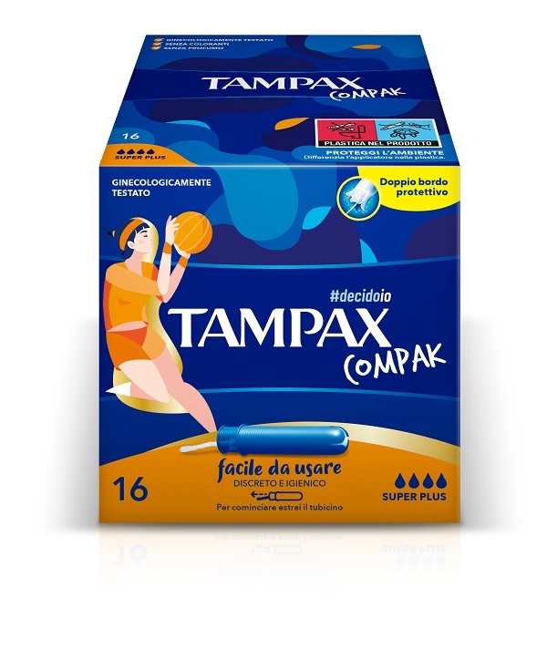 TAMPAX COMPAK ASSORBENTE INTERNO SUPER PLUS 16 PEZZI - maxifarmacia.it