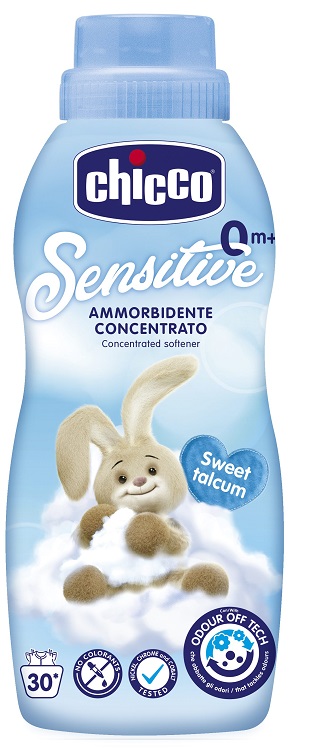 CHICCO SENSITIVE 0M+ AMMORBIDENTE CONCENTRATO SWEET TALCUM 750 ML - maxifarmacia.it