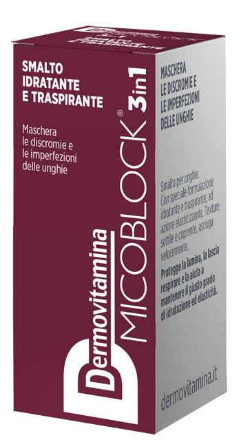 DERMOVITAMINA MICOBLOCK 3 IN 1 SMALTO IDRATANTE E TRASPIRANTE BORDEAUX 5 ML - maxifarmacia.it