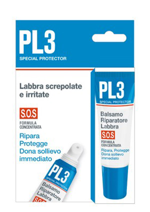 PL3 BALSAMO RIPARATORE LABBRA SOS CON ASTUCCIO 7,5 ML - maxifarmacia.it