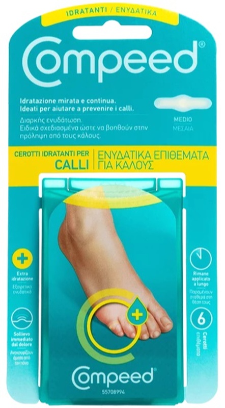 COMPEED 6 CEROTTI IDRATANTI PER CALLI - maxifarmacia.it