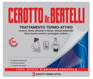 DR BERTELLI CEROTTO TERMO-ATTIVO 3 PEZZI - maxifarmacia.it