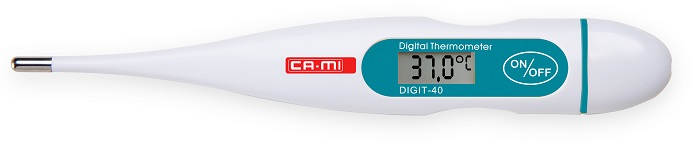 TERMOMETRO DIGITALE DIGIT 40 A 40 SECONDI CON PUNTA RIGIDA - maxifarmacia.it