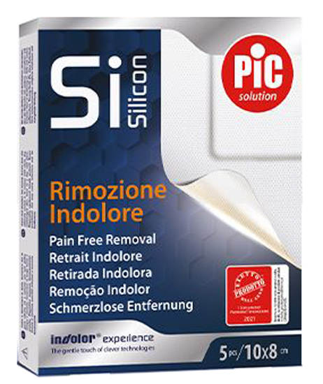 PIC SILICON 5 CEROTTI IN SILICONE RIMOZIONE INDOLORE 5X7 CM - maxifarmacia.it