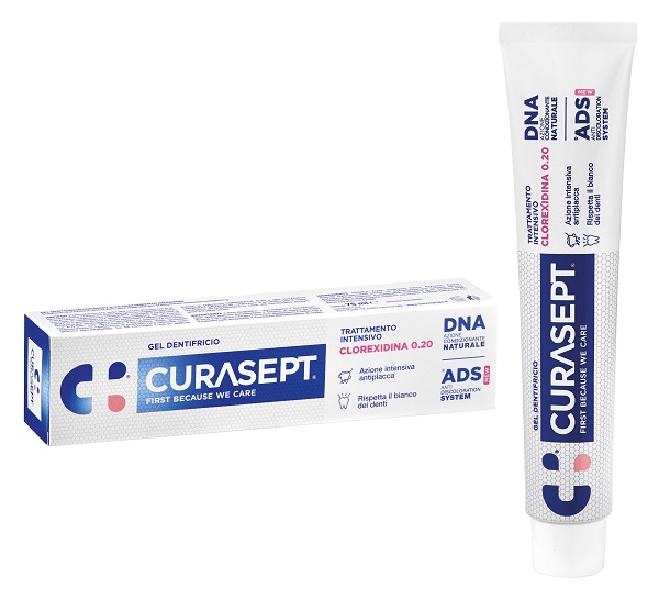 CURASEPT DENTIFRICIO 0,20 ADS+DNA TRATTAMENTO INTENSIVO 75 ML - maxifarmacia.it