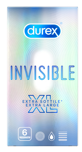 DUREX INVISIBLE XL 6 PROFILATTICI - maxifarmacia.it