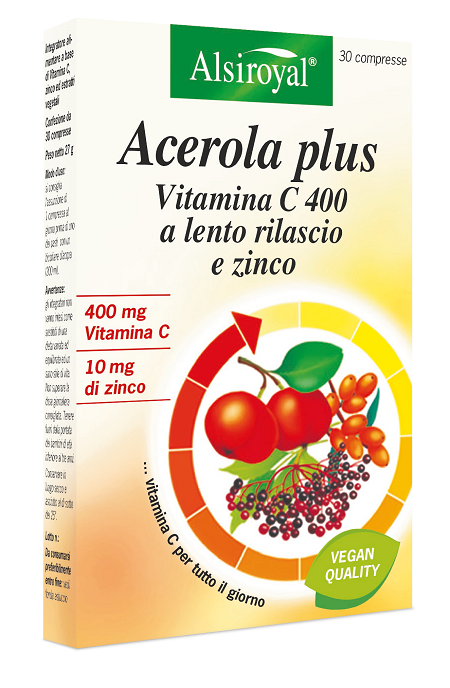 ACEROLA 400 PLUS 30 COMPRESSE - maxifarmacia.it