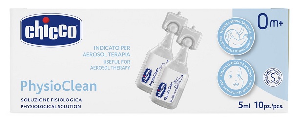 CHICCO SOLUZIONE PHYSIOCLEAN 5 ML 10 PEZZI - maxifarmacia.it