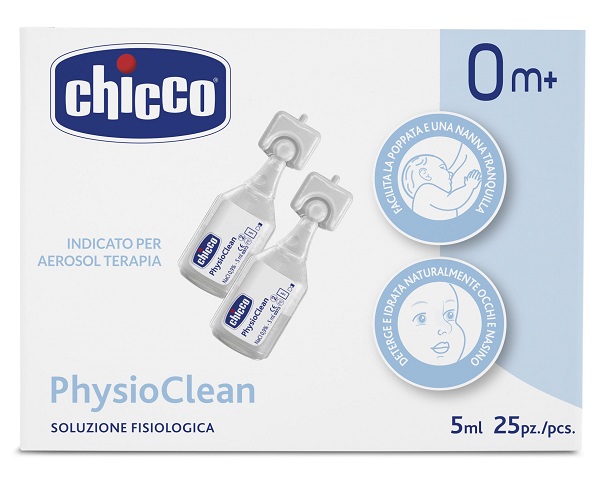 CHICCO SOLUZIONE PHYSIOCLEAN 5 ML 25 PEZZI - maxifarmacia.it