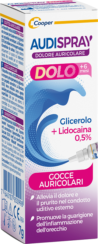 GOCCE AURICOLARI AUDISPRAY DOLO PER BAMBINI 7 G - maxifarmacia.it