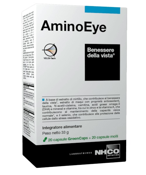 NHCO AMINOEYE 20 CAPSULE GREEN CAPS + 20 CAPSULE MOLLI - maxifarmacia.it
