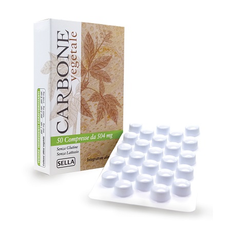 CARBONE VEGETALE 50 COMPRESSE - maxifarmacia.it