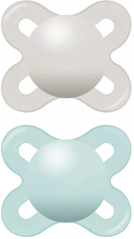 MAM 2 SUCCHIETTI ORIGINAL START 0-2 MESI SILICONE COLORE NEUTRO - maxifarmacia.it