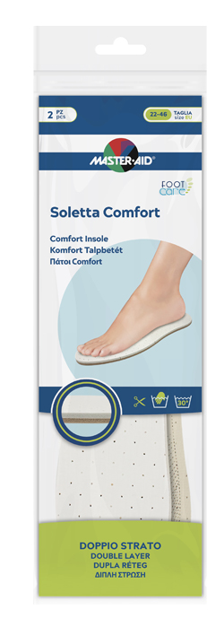 MASTER-AID FOOTCARE SOLETTA COMFORT RITAGLIABILE 2 PEZZI I1 - maxifarmacia.it