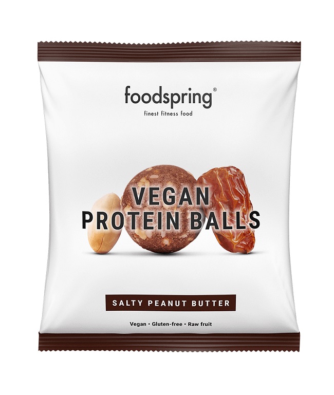 PROTEIN BALLS VEGANE BURRO ARACHIDI SALATO 40 G - maxifarmacia.it