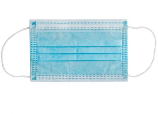 MASCHERINA CHIRURGICA FILTRANTE 98% 3 VELI TIPO IIR CON ELASTICI ADULTI AZZURRA 10 PEZZI - maxifarmacia.it