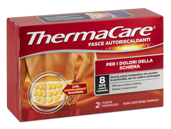THERMACARE SCHIENA 2 FASCE AUTORISCALDANTI - maxifarmacia.it