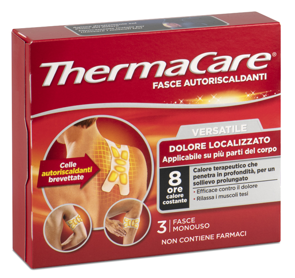 THERMACARE VERSATILE 3 FASCE AUTORISCALDANTI - maxifarmacia.it