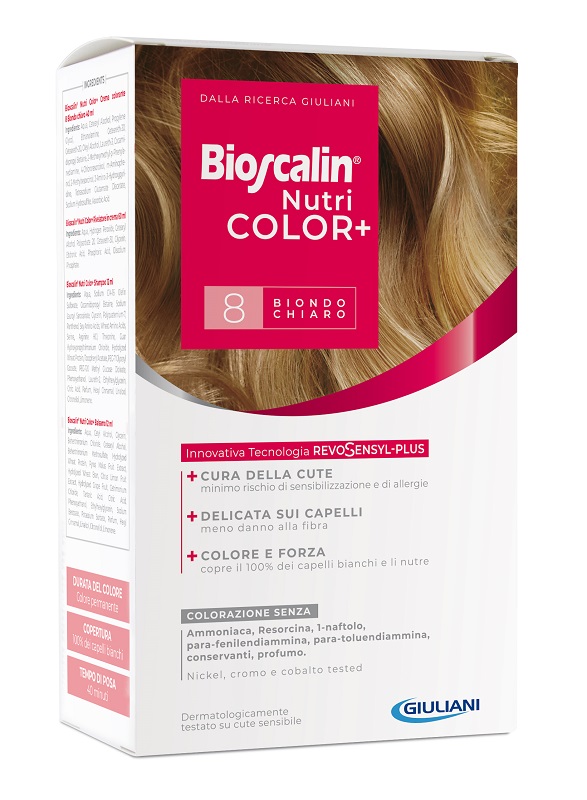 BIOSCALIN NUTRICOLOR+ 8 BIONDO CHIARO - maxifarmacia.it