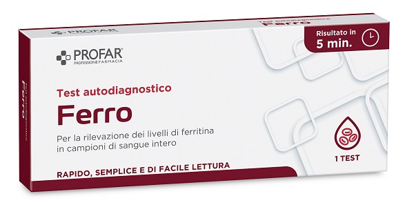 PROFAR TEST FERRO TEST RAPIDO IMMUNOCROMATROGRAFICO A FLUSSO LATERALE 1 PEZZO - maxifarmacia.it