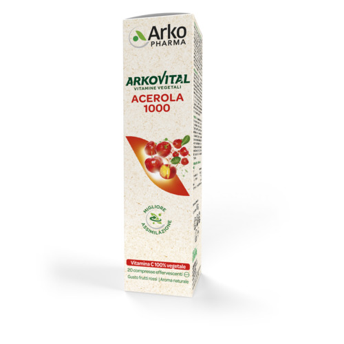 ARKOVITAL ACEROLA 1000 DA 20 COMPRESSE EFFERVESCENTI - maxifarmacia.it