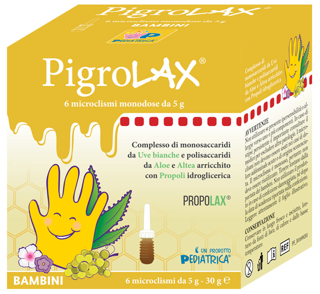 MICROCLISMA PIGROLAX BAMBINI 6 X 5 G - maxifarmacia.it