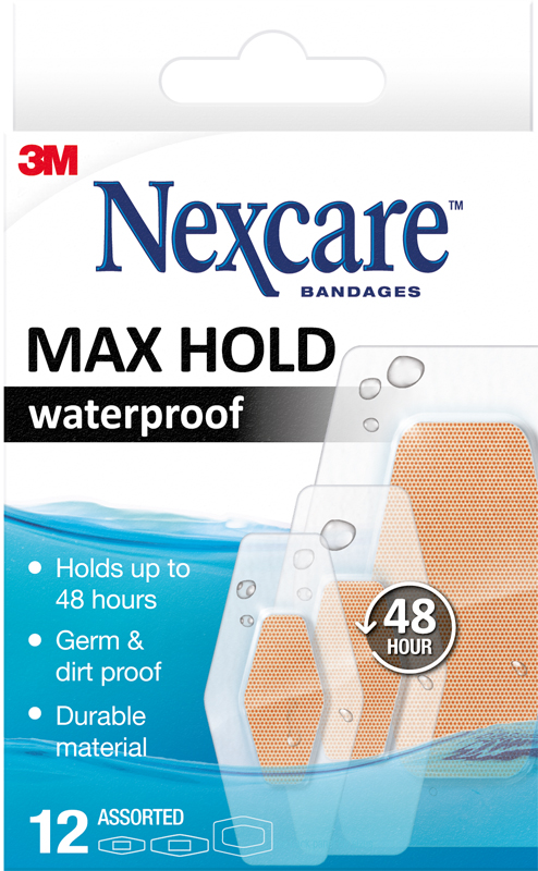 CEROTTO NEXCARE BAMBINI MAXHOLD WATERPROOF 12 PEZZI - maxifarmacia.it