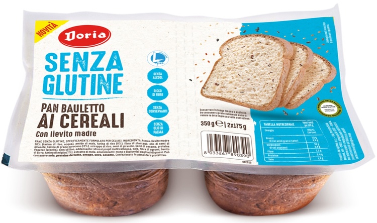 DORIA PAN BAULETTO CEREALI 2 PEZZI DA 175 G - maxifarmacia.it