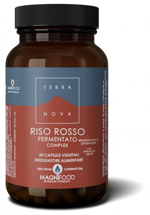 TERRANOVA RISO ROSSO FERMENTATO COMPLEX 50 CAPSULE VEGETALI SENZA MONACOLINA E STATINA - maxifarmacia.it