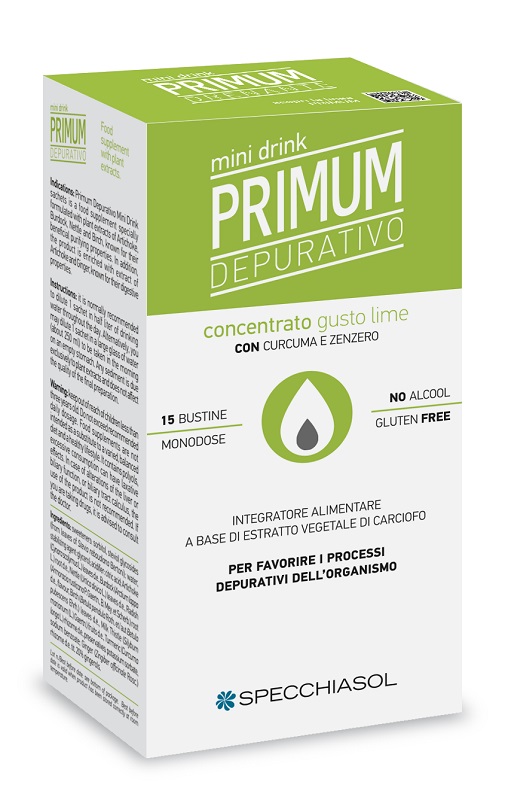 PRIMUM DEPURATIVO MINIDRINK LIME 15 STICK DA 10 ML - maxifarmacia.it